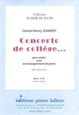 Claude-Henry Joubert: Concerto De College