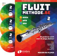 Rogier de Pijper: Fluitmethode.be deel 2 (Vlaamse ed.)  incl. 3 cd's