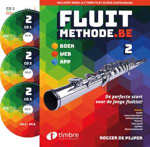 Rogier de Pijper: Fluitmethode.be deel 2 (Vlaamse ed.)  incl. 3 cd's