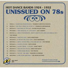 Unissued On 78s - Hot Dance Bands 1924-1932
