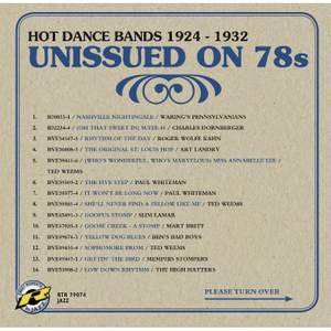 Unissued On 78s - Hot Dance Bands 1924-1932