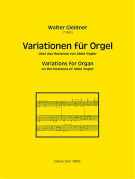 Gleißner, W: Variationen für Orgel