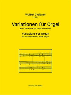 Gleißner, W: Variations for Organ