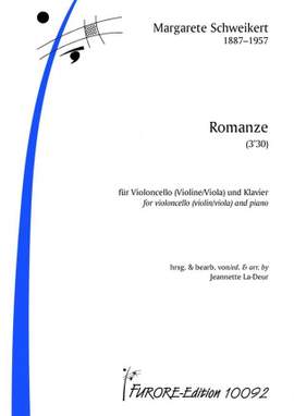 Margarete Schweikert: Romanze Für Cello und Klavier