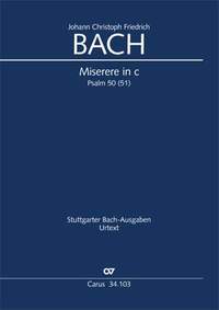 Bach, JCF: Miserere in C minor BR JCFB E 1