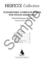 Pyotr Ilyich Tchaikovsky: Tchaikovsky Complete Works for Violin and Piano Product Image