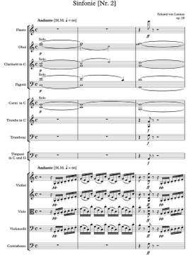 Lannoy, Eduard von: Symphonie No. 2