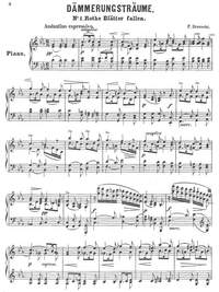 Draeseke, Felix: Dämmerungsträume op. 14 for piano solo