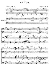 Draeseke, Felix: Canons for six, seven and eight voices op. 37 for piano four hands