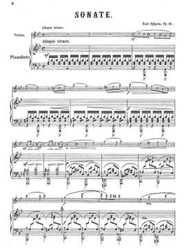 Sjögren, Emil: Violin Sonata op. 19