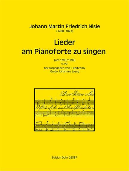Nisle, J F: Lieder am Pianoforte zu singen o.op