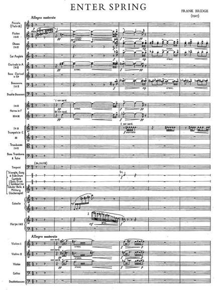 Bridge, Frank: Enter Spring for orchestra