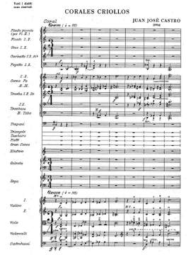 Castro, Juan José: Corales Criollos No.3 for orchestra