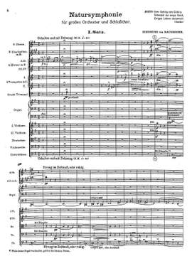 Hausegger, Siegmund von: Natursymphonie (Nature Symphony) for large orchestra with final chorus