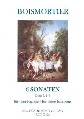 Joseph Bodin de Boismortier: 6 Sonaten op.7 Heft 1 [F/d/C]