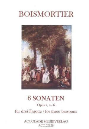 Joseph Bodin de Boismortier: 6 Sonaten op.7 Heft 2 [f/B/g]