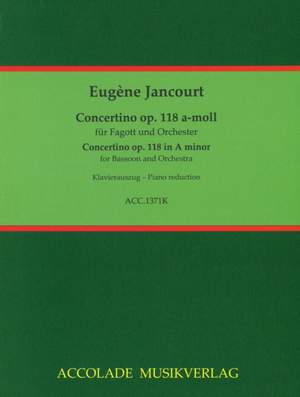 Eugène Jancourt: Concertino a-moll op. 118