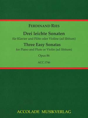 Ferdinand Ries: 3 leichte Sonaten op. 86