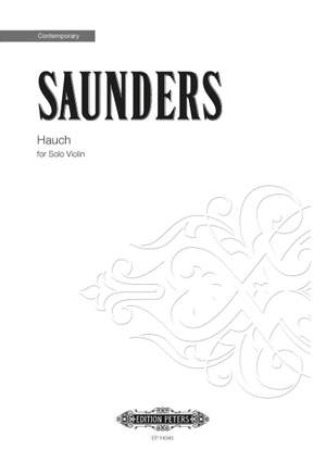 Saunders, Rebecca: Hauch (violin solo)