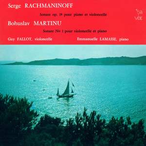Rachmaninoff: Cello Sonata in G Minor, Op. 19 - Martinů: Cello Sonata No. 1, H. 277 Product Image