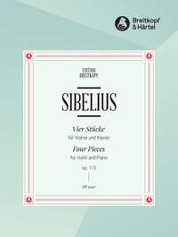 Jean Sibelius: 4 Pieces for Violin and Piano, Op. 115