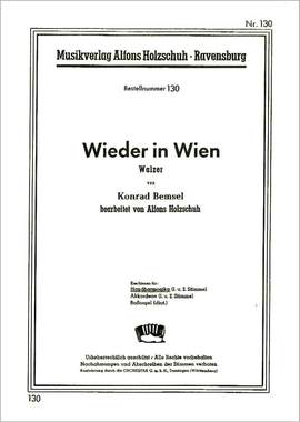 Bemsel, K: Wieder in Wien, Walzer