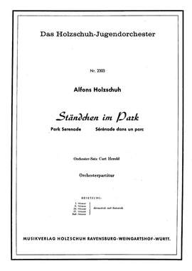 Holzschuh, A: Ständchen im Park