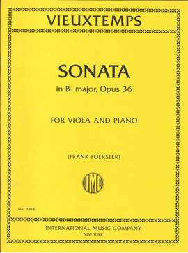 Henri Vieuxtemps: Sonata In Bb Major Opus 36