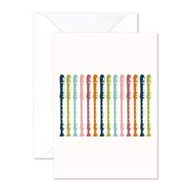 Vintage Recorders Greetings Card