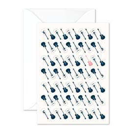 Vintage Acoustic Guitars Greetings Card
