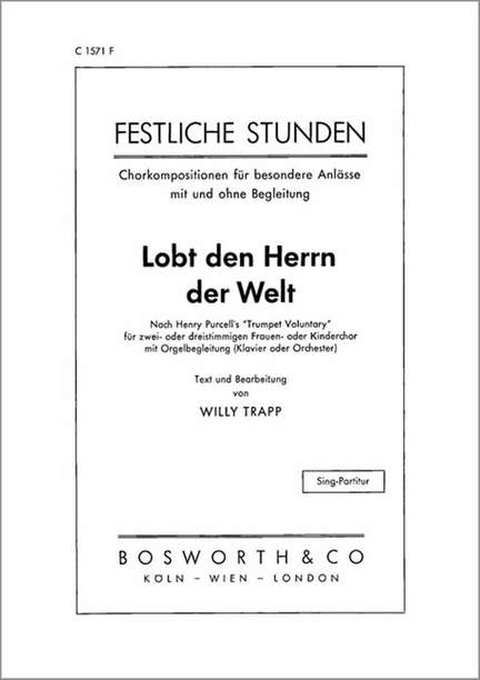 Henry Purcell: Lobt den Herrn der Welt