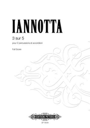 Iannotta, Clara: 3 sur 5 (score & parts)
