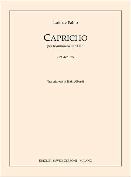 Luis De  Pablo: Capricho