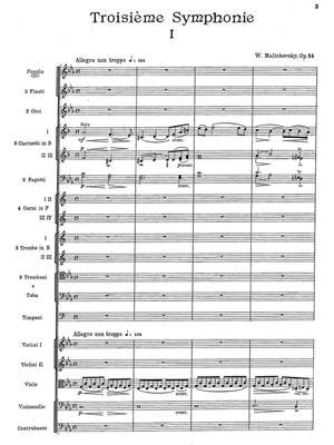 Maliszewski, Witold: Symphony No. 3, Op. 14 in C minor