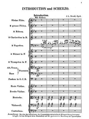 Nicodé, Jean Louis: Introduction and Scherzo (The Pursuit of Fortune) for grand orchestra op.11