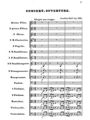Raff, Joachim: Concert Overture in F, Op.123