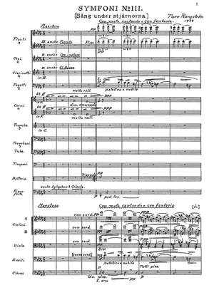 Rangström, Ture: Symphony No. 3 ‘Sång under stjärnorna’