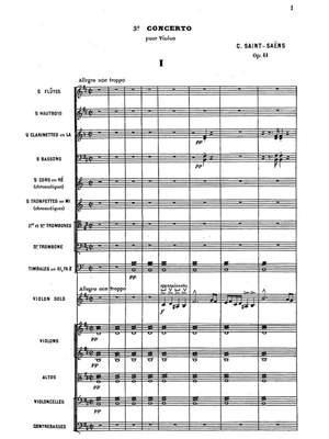 Saint-Saëns, Camille: Violin Concerto No.3 Op. 61