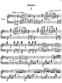 Tinel, Edgar: Sonate in f-Moll, opus 9 for piano