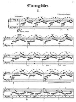 Gernsheim, Friedrich: Stimmungsbilder op. 36 for piano solo
