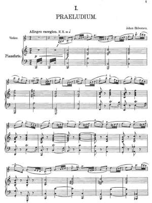 Halvorsen, Johan: 6 Stimmungsbilder for violin and piano