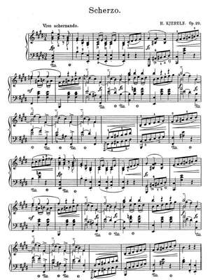 Kjerulf, Halfdan: Scherzo op. 29 for piano solo