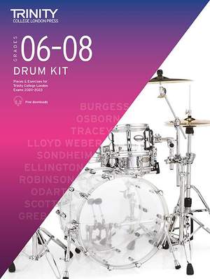Trinity College Drum Kit 2020-2023 Grades 6-8