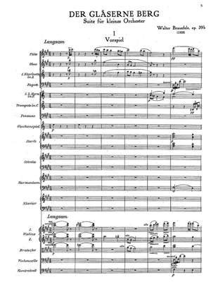 Braunfels, Walter: Der gläserne Berg, op. 39b, Orchestral Suite