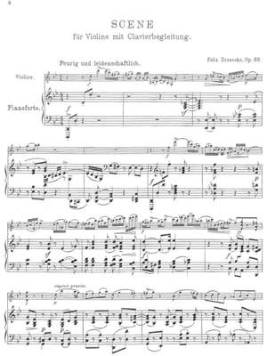 Draeseke, Felix: Scene op. 69 for violin and piano