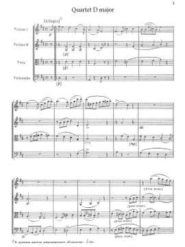 Glinka, Michail Iwanowitsch: Quartet D major for two violins, viola and cello
