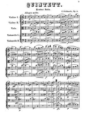 Goldmark, Carl: String Quintet in A minor, Op. 9