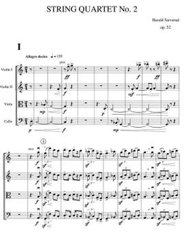 Sæverud, Harald: String Quartet No. 2 op. 52