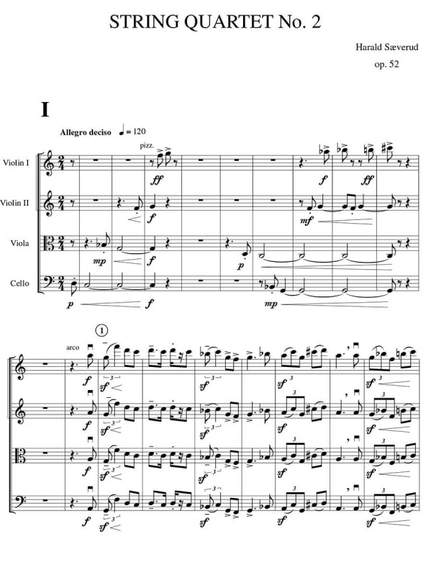 Sæverud, Harald: String Quartet No. 2 op. 52