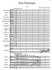 Schelling, Ernest: Suite Fantastique for piano and orchestra